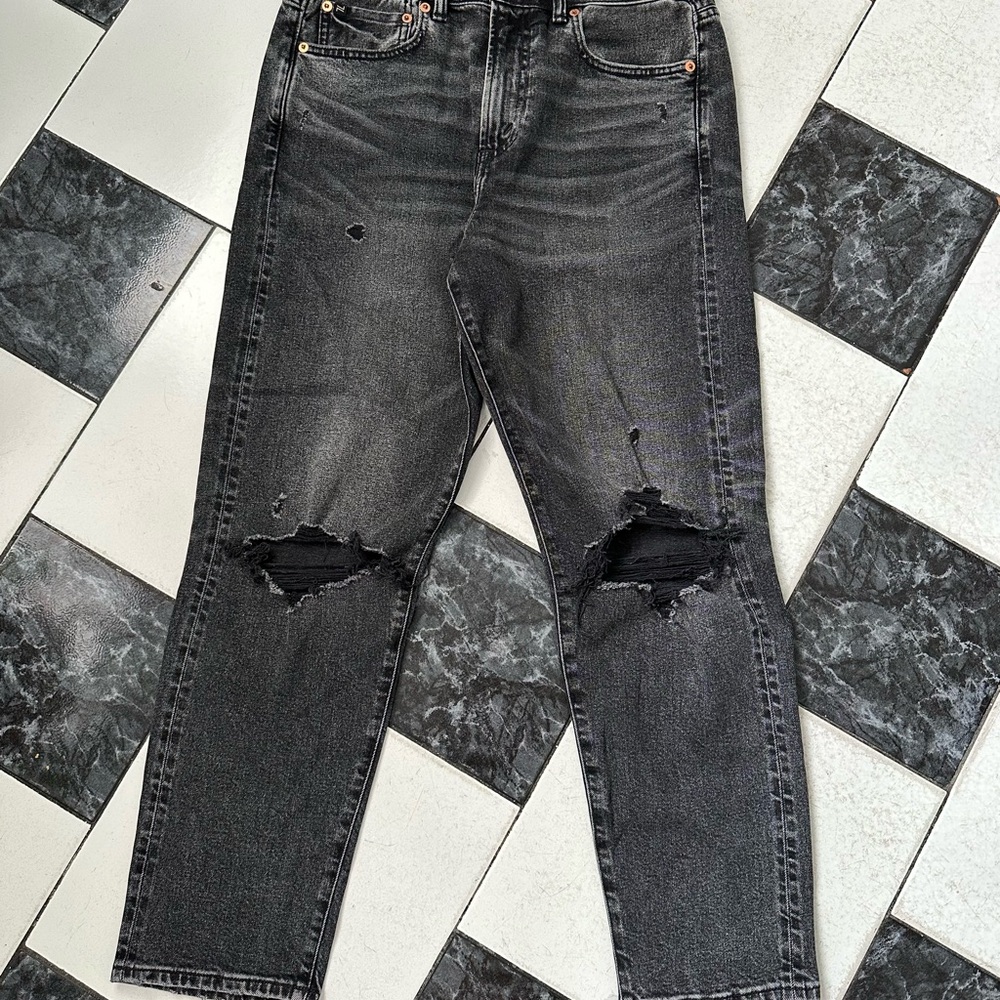 American Eagle Outfitters Black Straight Leg Jeans